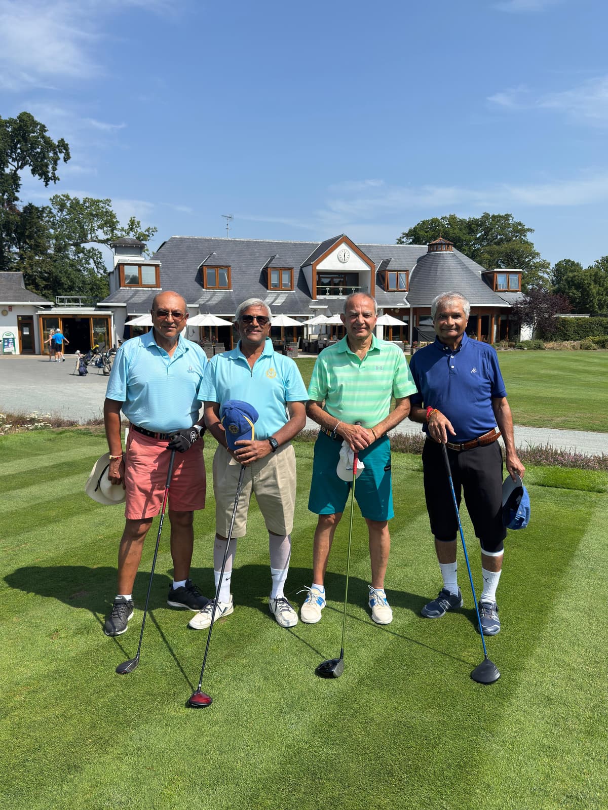 Friends since 1975 at the clubhouse
